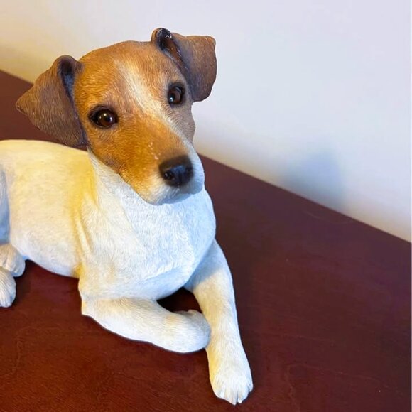 SANDICAST Original Size Jack Russell Terrier Sculpture 1992 VGUC - Picture 5 of 7